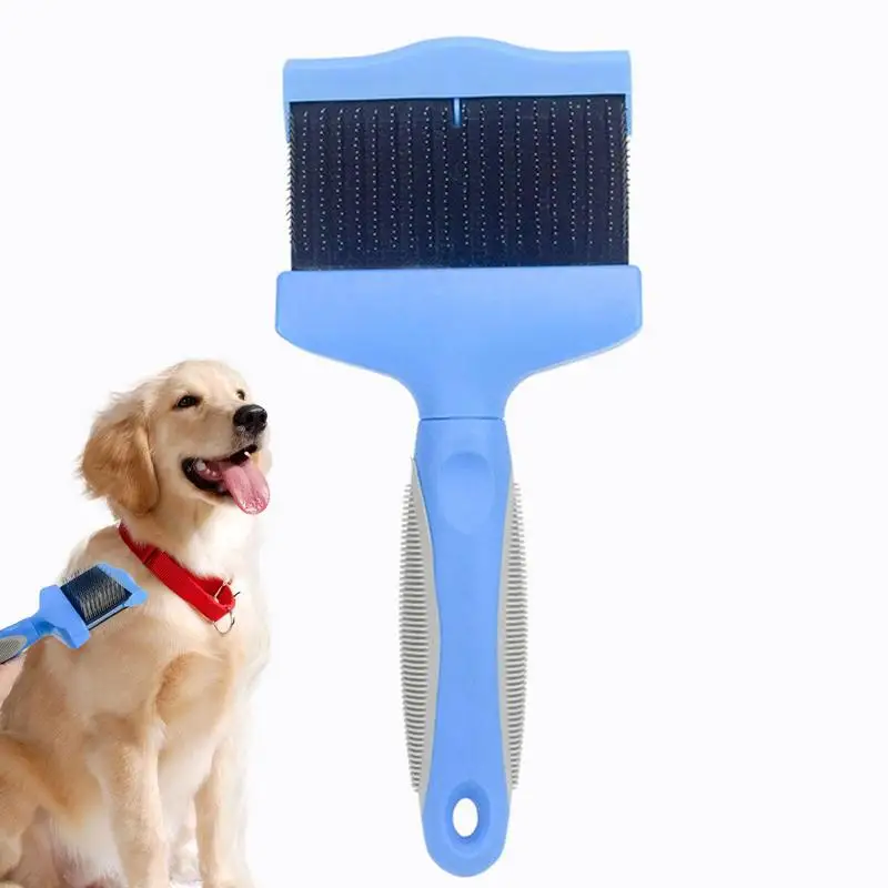 

Cat Hair Brush Two-sided Pet Shedding Dematting Brush Comb Pet Grooming Brush With Massage Needle Cat Accessories For Dirt And