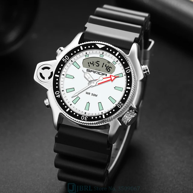 New Sports Watch For Men Outdoor Military 50M Waterproof Back Light Shock Clock Fashion Male Quartz Wristwatch Relogio Masculino 