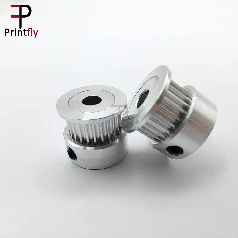 Printfly 2GT 25 톱니 GT2 타이밍 풀리 2M 벨트 폭 6MM 보어 4/5/6/6.35/8/10MM 선형 풀리 용 2GT 용