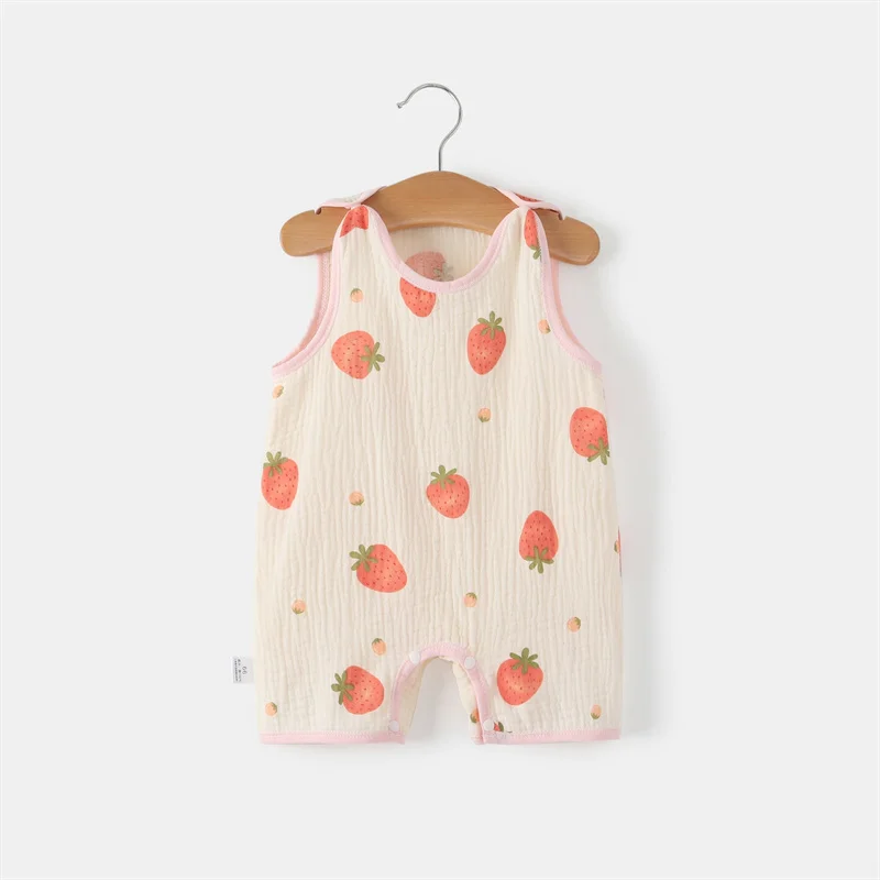 New Baby Vest Jumpsuit Summer Thin Newborn