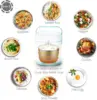 Rice Cooker 2.5 Cups Uncooked, Healthy Ceramic Coating Portable Rice Cooker, 1.2L Travel Rice Cooker Small for 1-3 People, 5