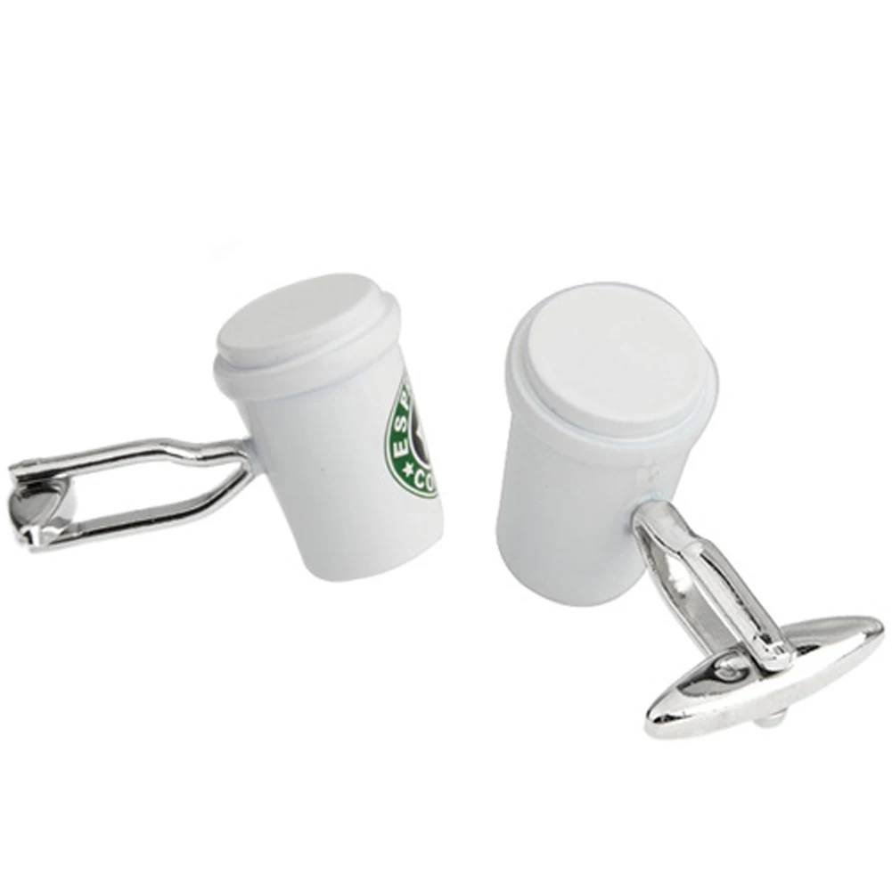 4 스타일 TZG 트렌디 커프스 단추 남성용 커프스 단추 콜라 커피 1 쌍 남성..