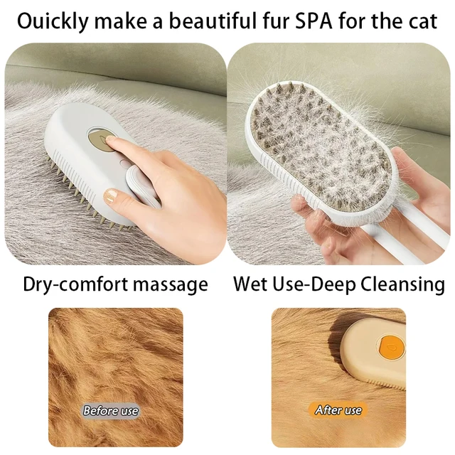 Cat Dog Pet Spray Massage Brush 3
