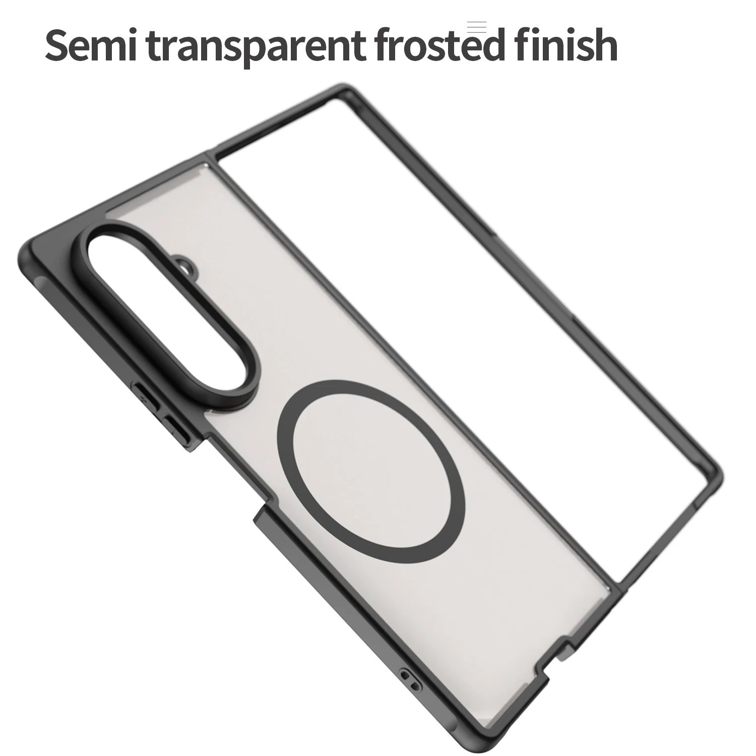 Luxury Slim Matte Magsafe Case with Colorful Protective Border - Anti-Drop 4 Corner Design