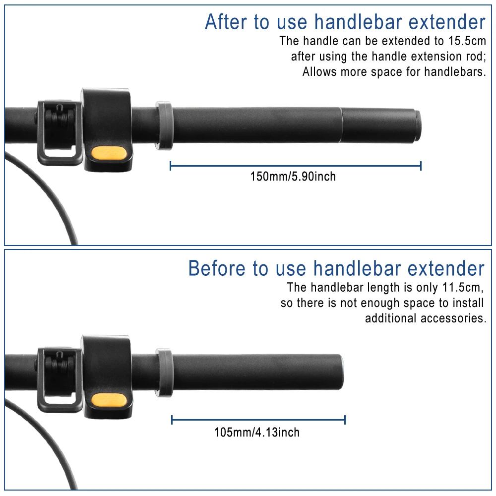 Extender Handlebar Grip Anti-Slip Handle For Ninebot Max G30 G30D