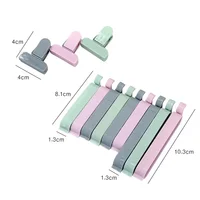 12Pcs/set Bag Plastic Clips Househould Snack Storage Bag Sealer Kitchen Mini Vacuum Sealer Clamp Food Clip Bag Seal Tool 2