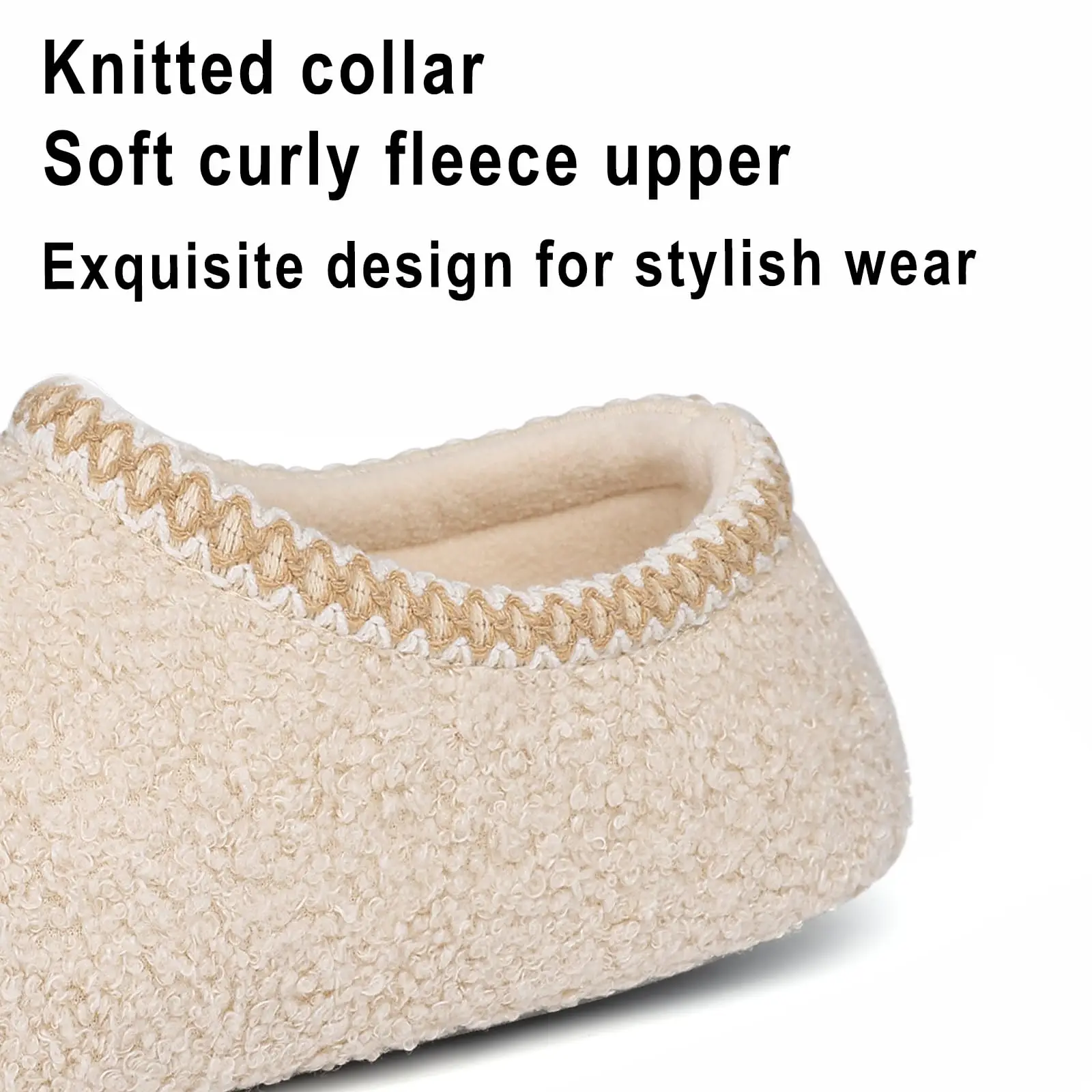 Women Slippers Fur Indoor Flat Slippers Winter Fuzzy Slippers For Ladies