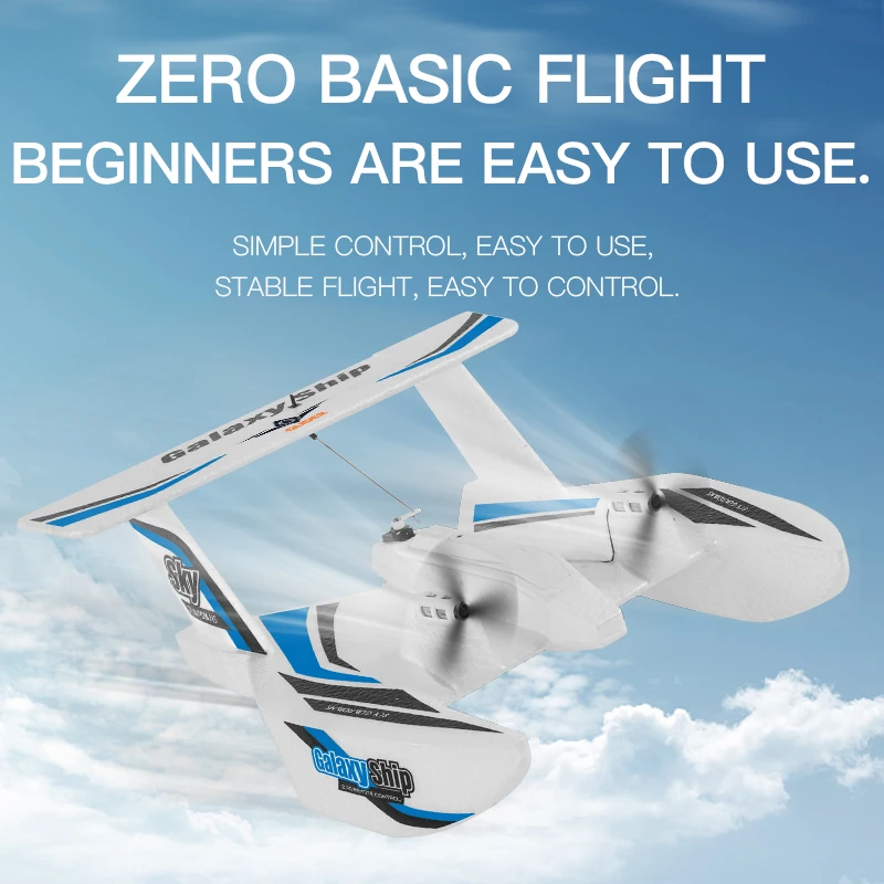 KF603 RC Glider 2.4G 3CH Sea And Air RC Plane Boat EPP Foam Water Land Flying Airplane Toys Gift For Boys 3