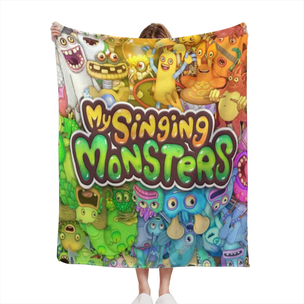 My Singing Monsters Light Coperta Flanella Warm Soft Extra Soft Throw Office Nap Sleep