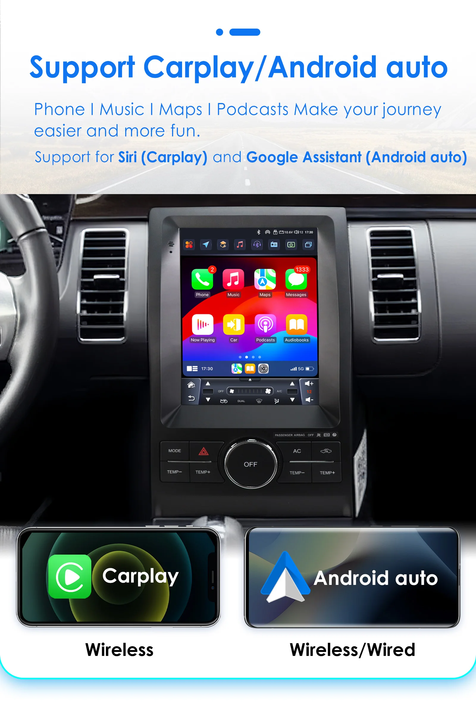 شاشة فورد تورس من ٢٠١١ الى ٢٠١٩ اصلية بضمان سنتين...