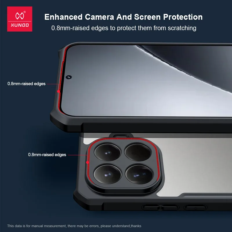XUNDD Shockproof Airbags Protective Back Cover - Hard PC + TPU