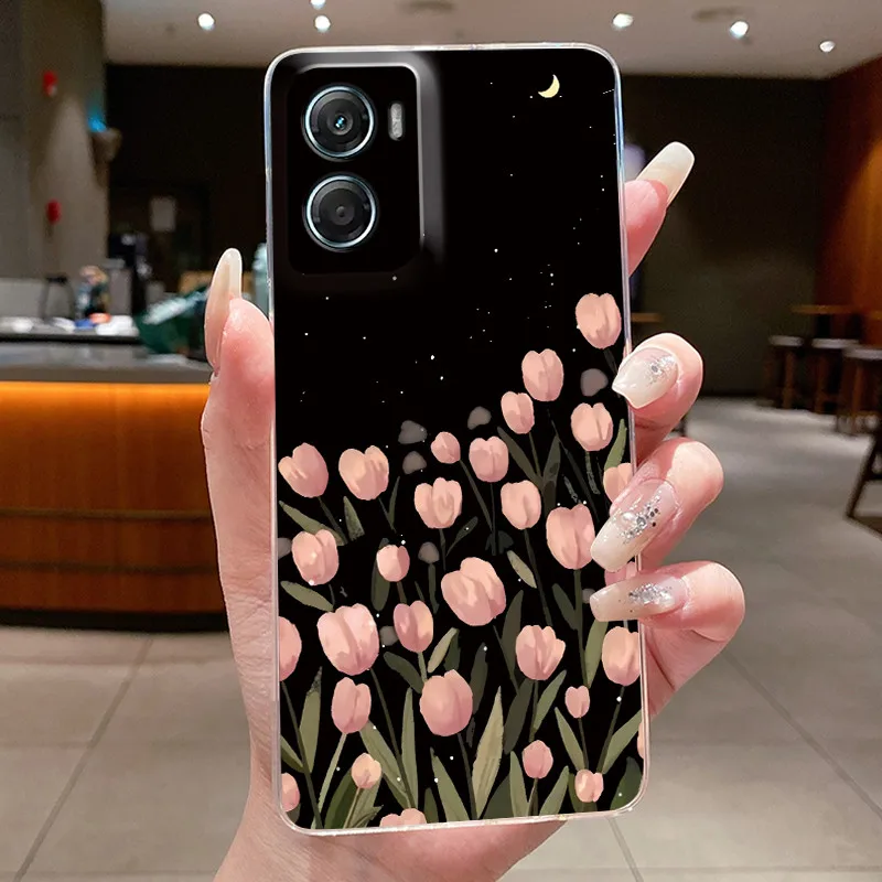Fashion Butterfly Flower Phone Case - Soft TPU Silicone Back Bumper Etui