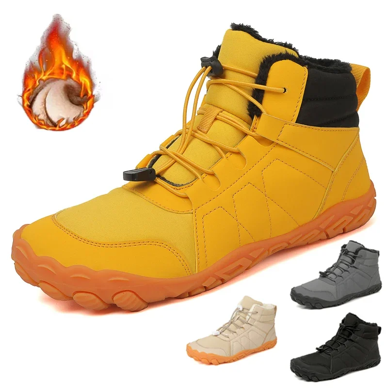 Rokiemen Damen Winterstiefel - Warme Outdoor Stiefeletten Rutschfest