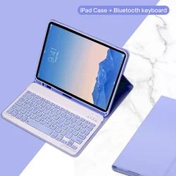 Premium Bluetooth Keyboard Case for 9.7 - inch iPad Devices (Bright purple A)
