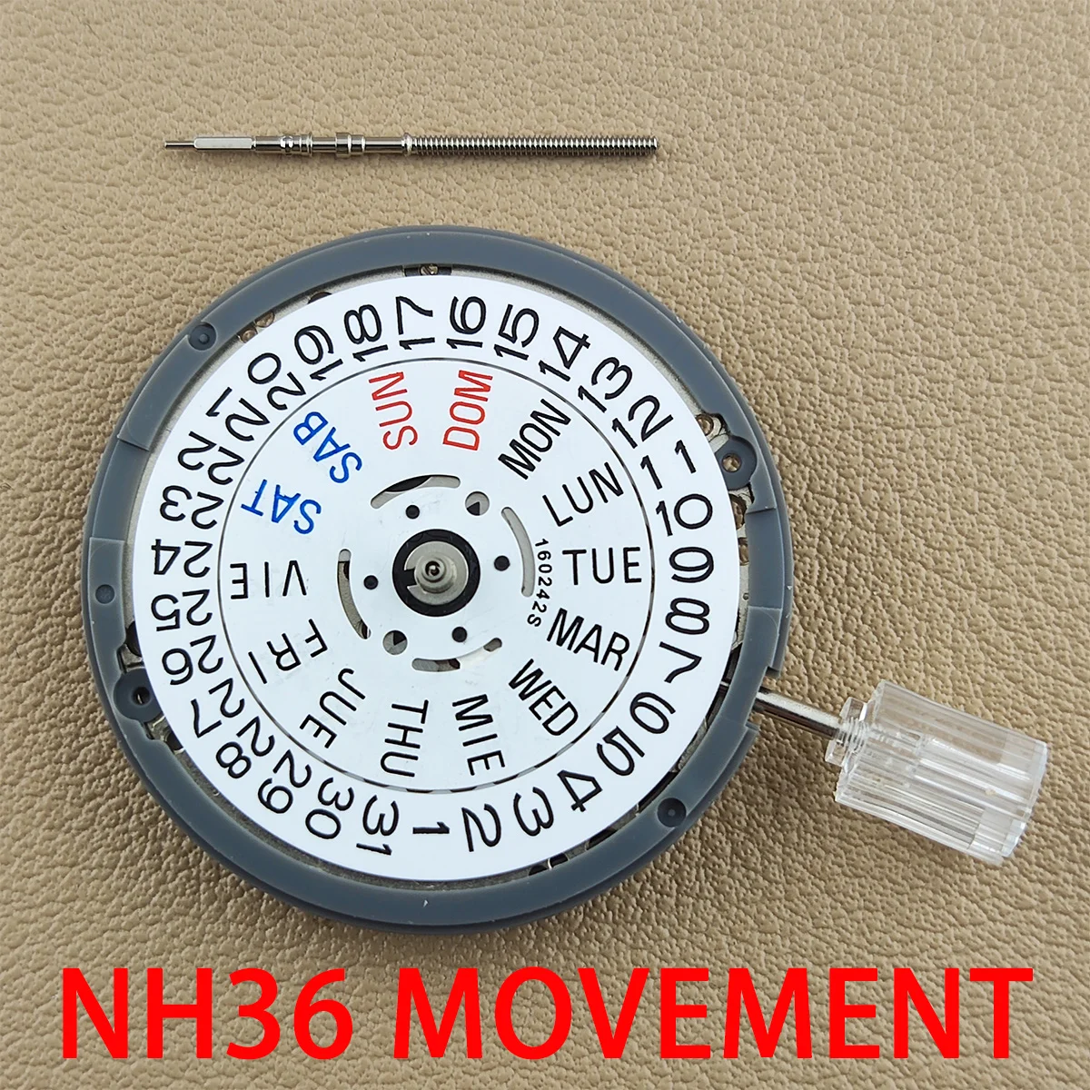 

NH36A Premium Mechanical Movement NH35 movement White Datewheel 24 Jewels Automatic Self-winding High Accuracy Movt Replace