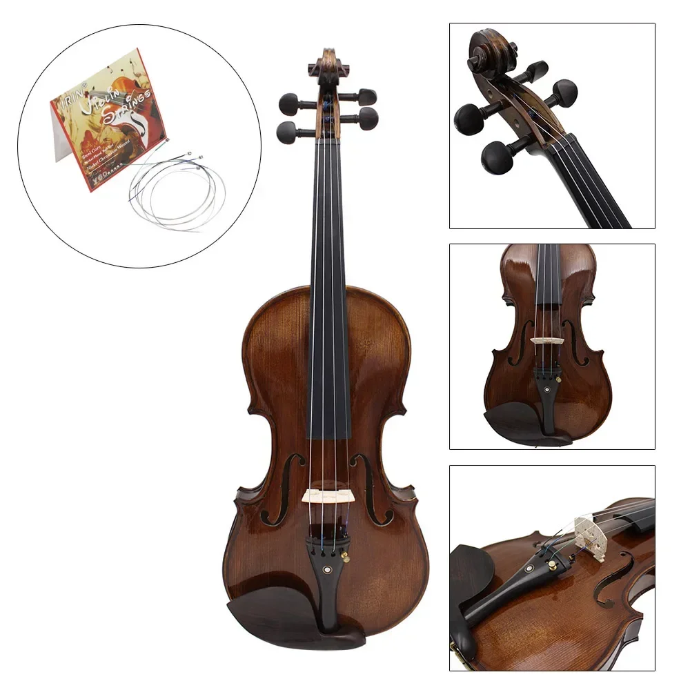 Premium Nickel Silver Violin Strings Set