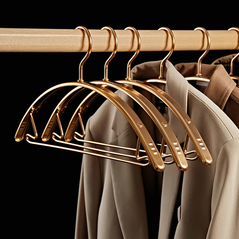 

5pcs Coat Hangers Anti-slip Design Household Multi-function Clothes Hanger Wardrobe Organizer Sapce Saver Pants Storage Rack