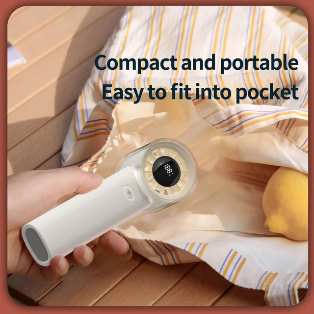 Rechargeable Portable Mini Handheld Fan-100-Turbo Speed,Neck Fan,Long-Lasting Battery,Mini USB Fan for GYM/In-outdoor/ Travel 5