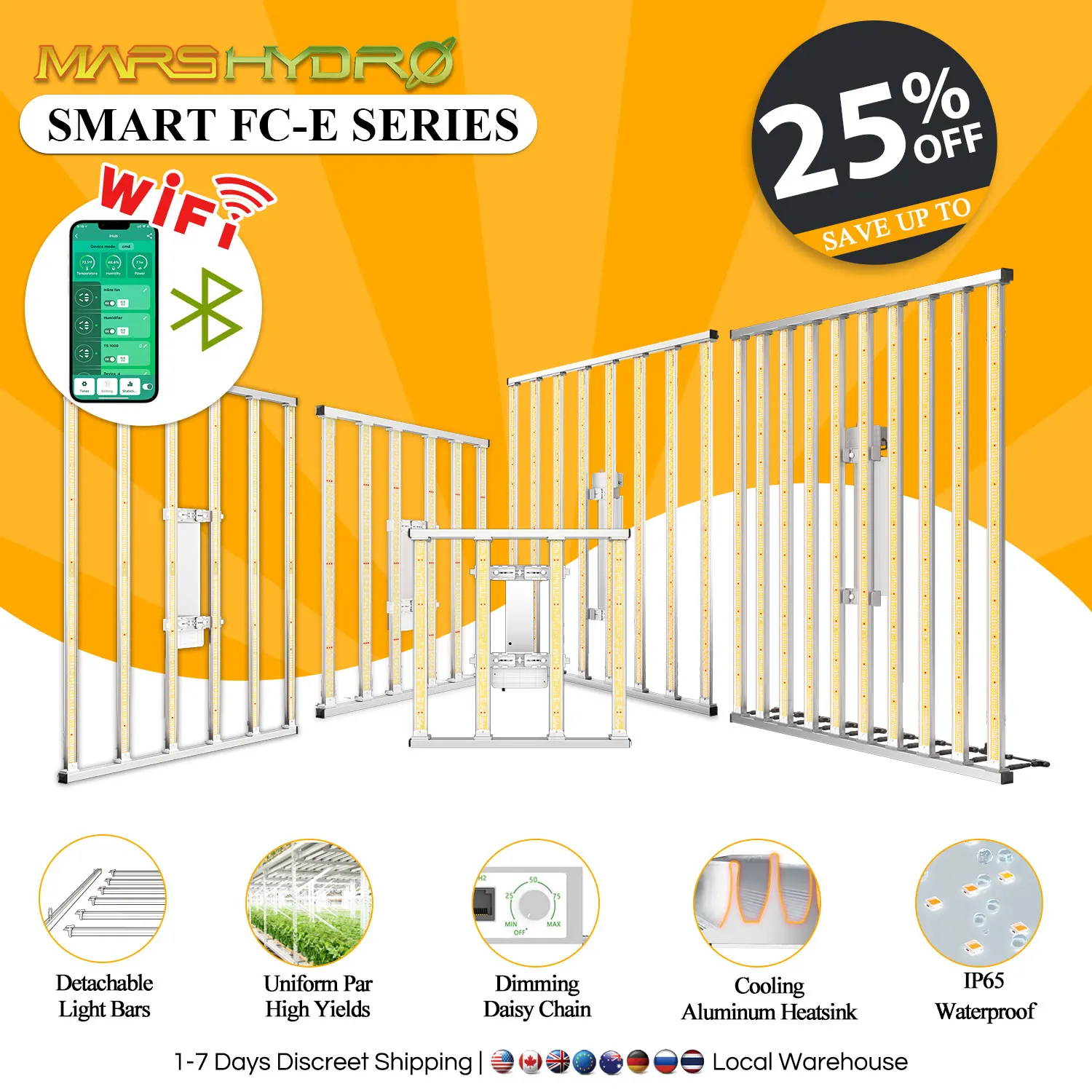 Mars Hydro 스마트 FC-E 3000 4800 6500 8000 LED 성장 조명, 조도 조절 전체 스펙트럼 라이트 바, 실내 수경 재배 식물 Best5 Mars Hydro 스마트 FC-E 3000 4800 6500 8000 LED 성장 조명, 조도 조절 전체 스펙트럼 라이트 바, 실내 수경 재배 식물 Best5