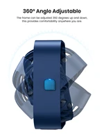 TOPK Mini Portable Fan USB Desk Fan Table Strong Airflow &Quiet Operation 3 Speed Wind 360°Rotatable Standing fans for room Home 5