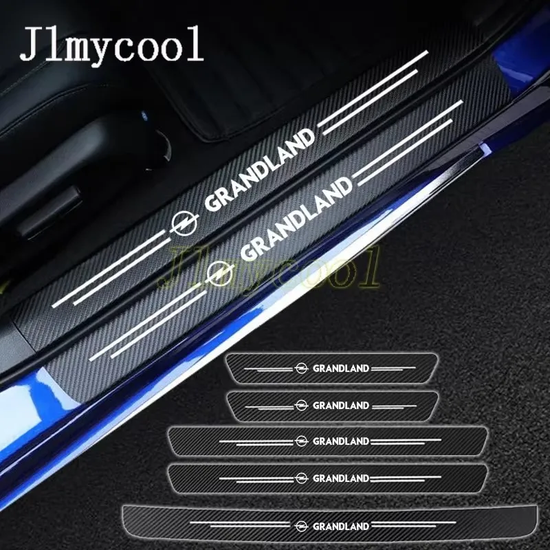 Faser Auto Tür Schwelle Sill Schutz Stamm Aufkleber Für Grandland X 2020 2021 2022 2023 Auto Zubehör – Detail 1