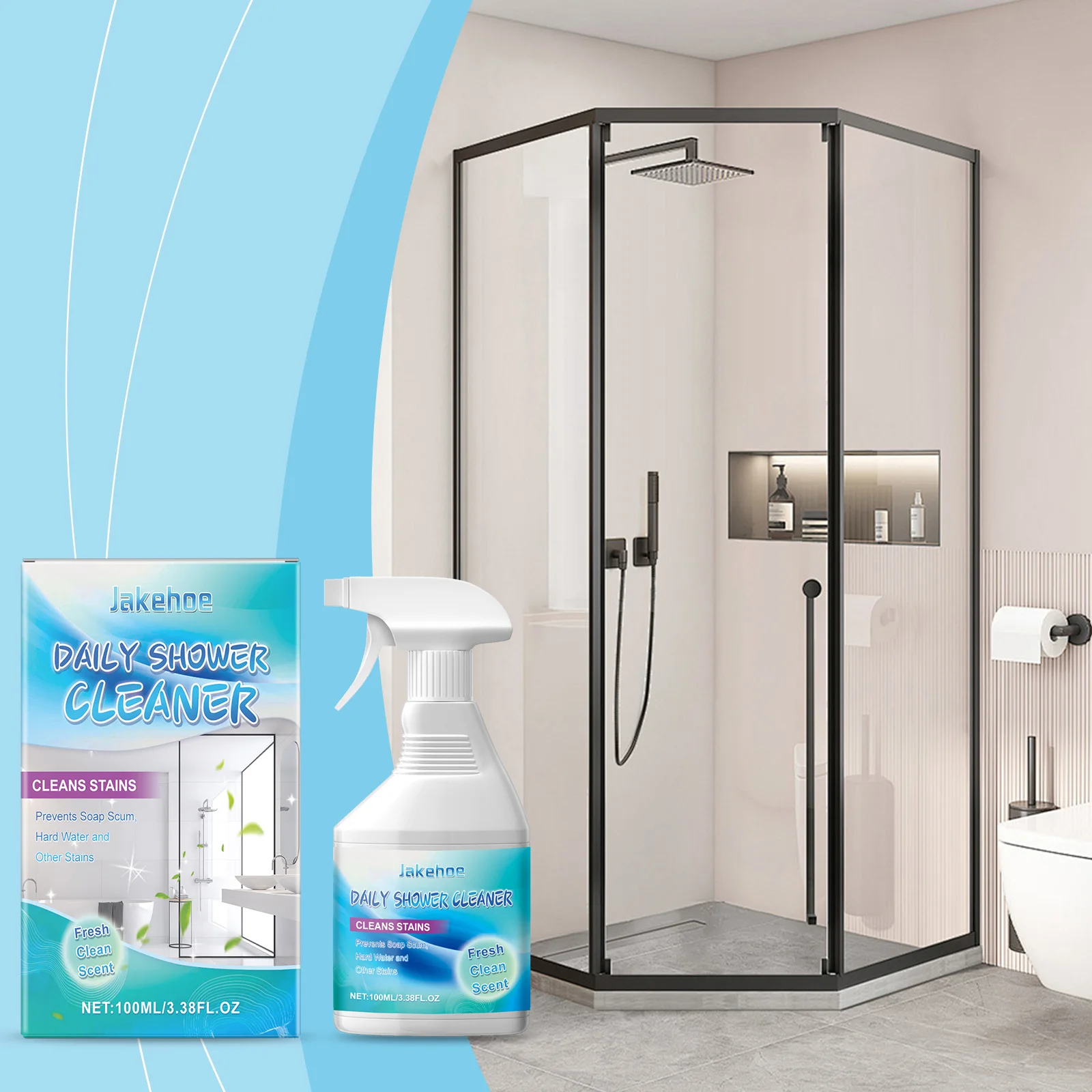 น้ำยาทำความสะอาดห้องน้ำ ขจัดคราบฝังแน่น คราบตะกรัน ฟื้นฟูความเงางาม ไม่ทิ้งสารตกค้าง ปรับอากาศให้สดชื่น น้ำยาทำความสะอาดอาบน้ำสำหรับใช้ทุกวัน 1