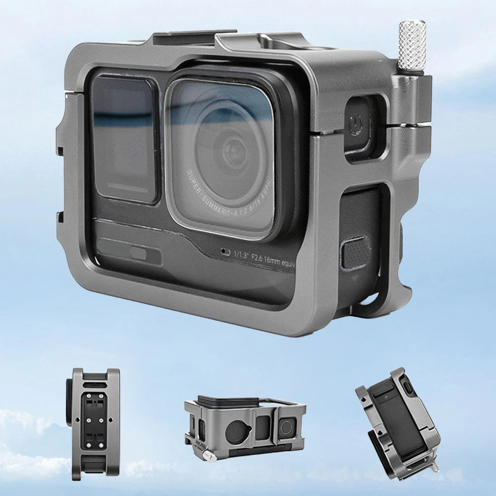 알루미늄 합금 토끼 케이지, 낙하 방지 내구성 하우징 케이스, 액션 카메라 보호 케이지, Insta360 Ace/Ace Pro에 적합