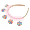 Lollipop Headband Lollipops Party Hair Accessories Costume Fabric Creative Child 1