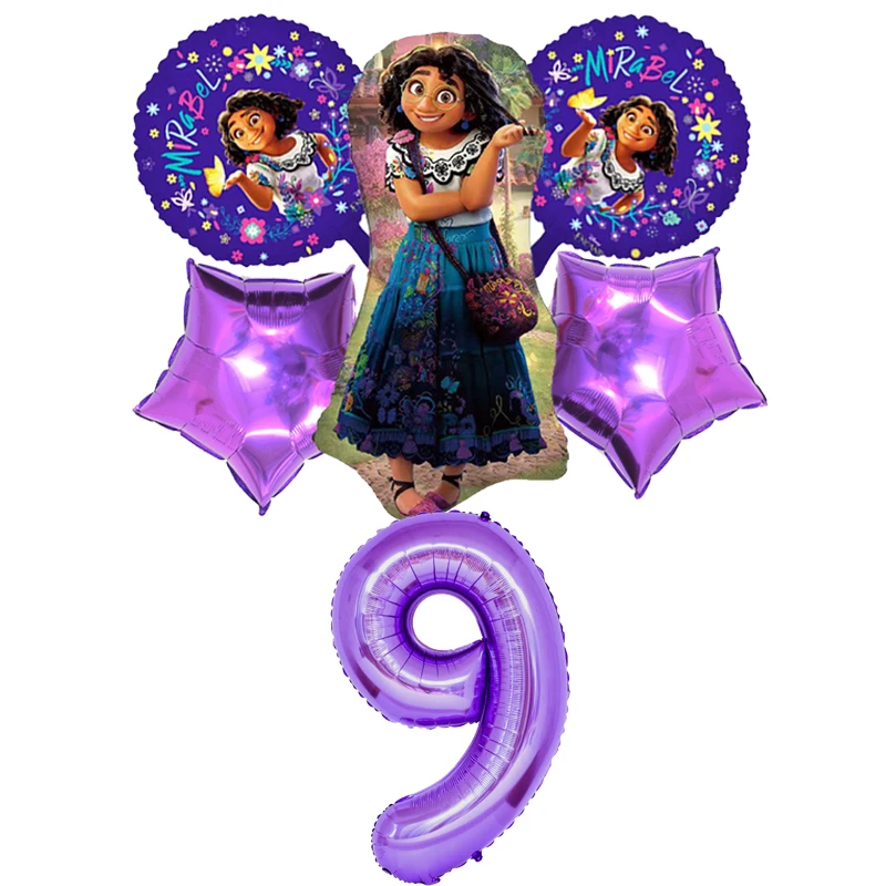 Disney Encanto Party Decorations Supplies Latex Balloon Tableware Cake Toppers Paper Plates Cups For Kids Birthday Toys Gifts 