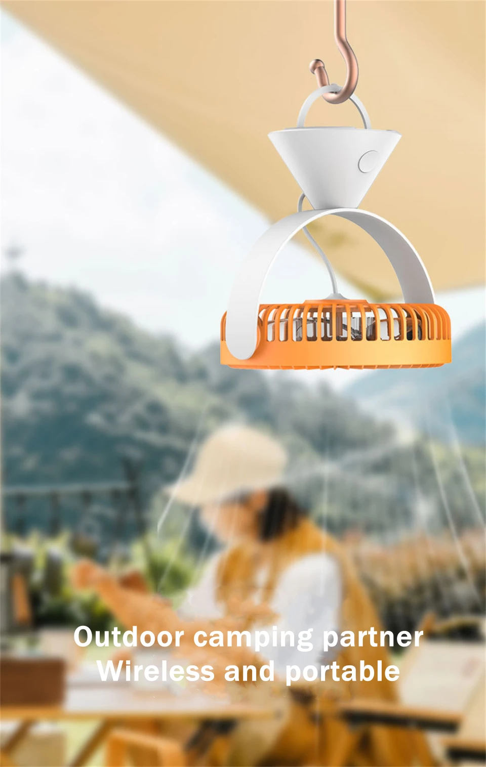 Xiaomi USB Rechargeable 4000mAh Battery Operated Wireless Air Cooling Table Fan description image 8