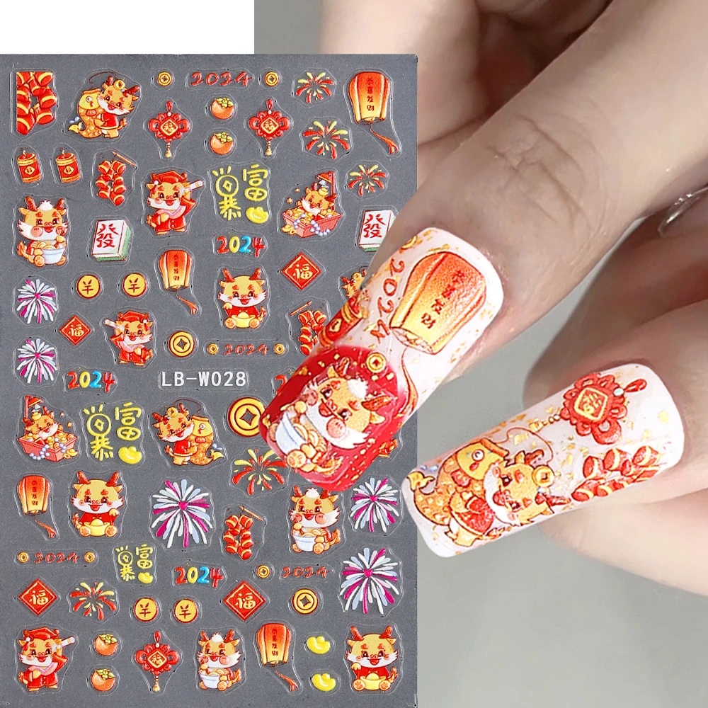 Christmas Press Nails Long Coffin Pinkish Red Heart Fake - Temu