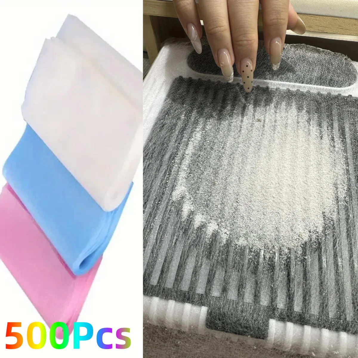 Nail Dust Filter Paper Professional 100/300/500pcs Efficient For Manicure Machine Accessories Dust-Free Nail Tools