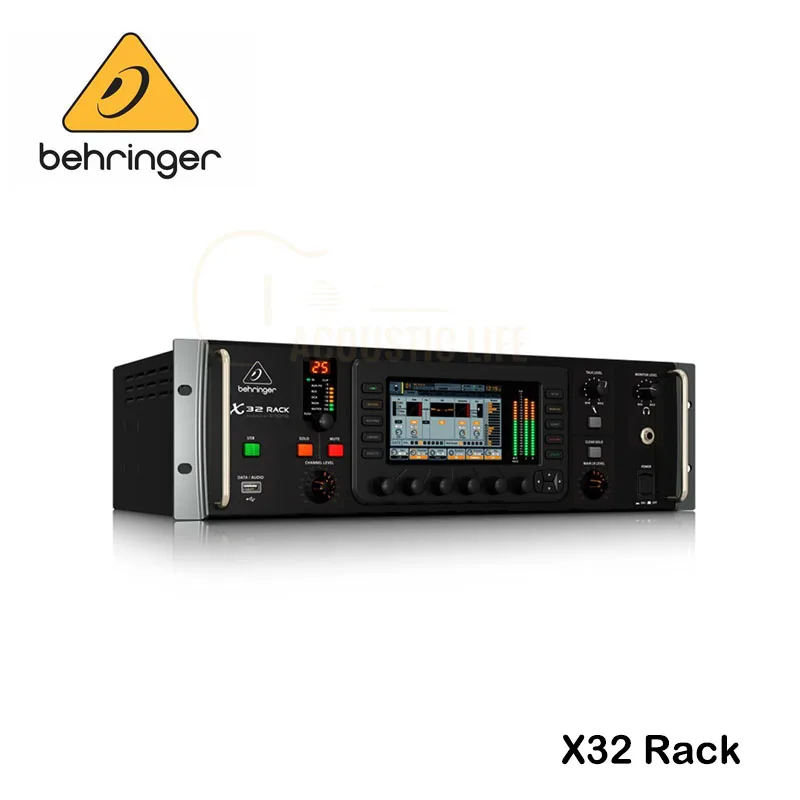 

Behringer X32 Rack 19" Rack Mixer Rack 40-Input 25-Bus Digital Rack Mixer with 16 Programmable Midas Preamps USB Audio Interface