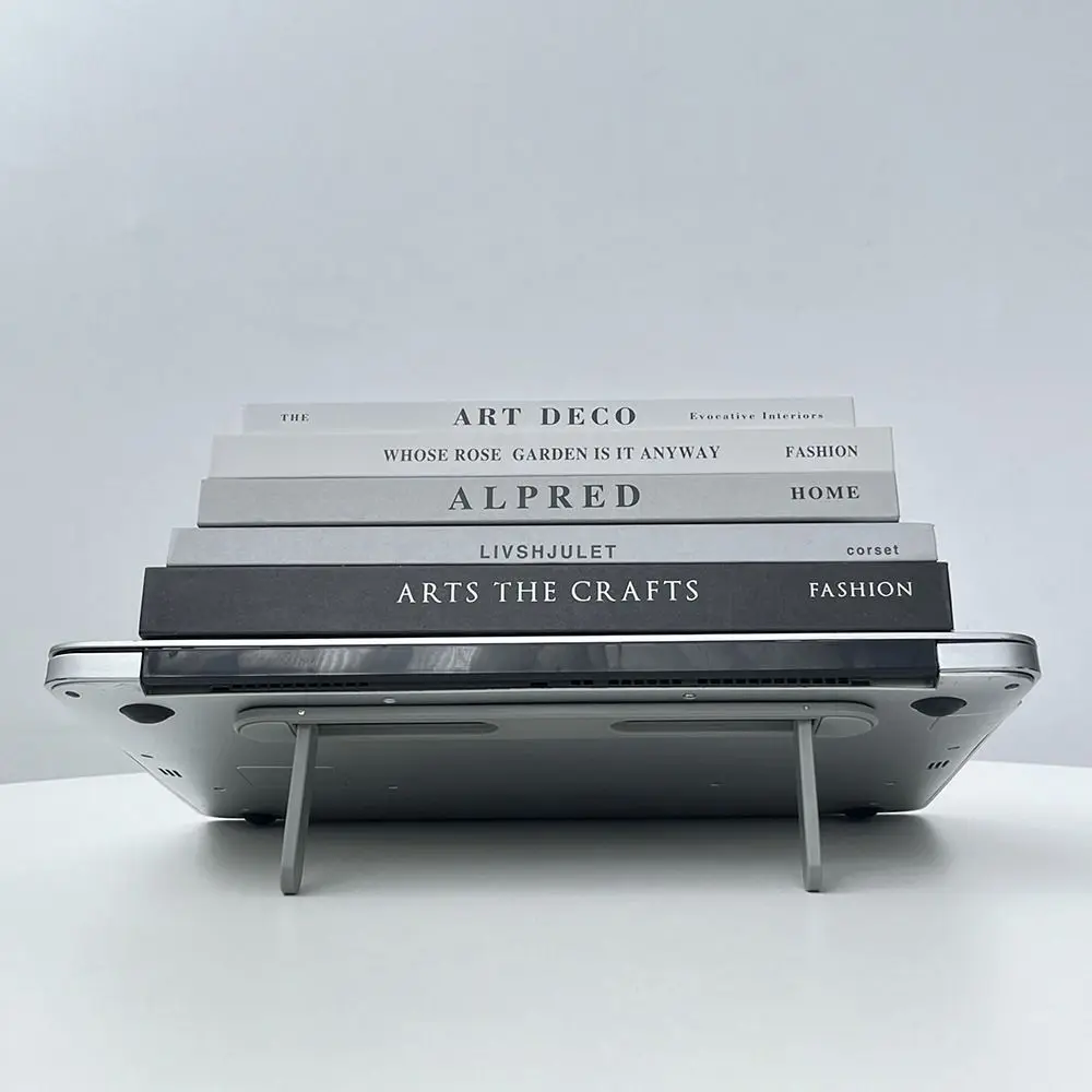 보이지 않는 노트북 라이저 스탠드, 맥북/델/HP/레노버용 범용, 다양한 색상, 노트북 다리 접이식 키보드 라이저