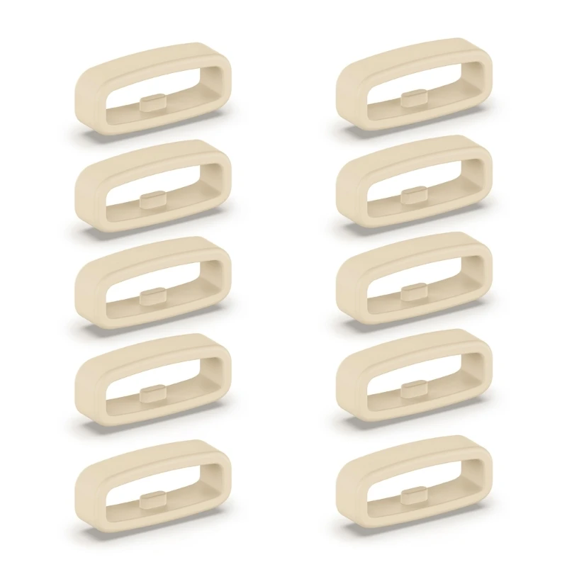 Smartwatch Strap Retainer Replacement Silicone Fastener Ring 18mm / 20mm / 22mm Wristband Keeper Holder Belt 10pcs