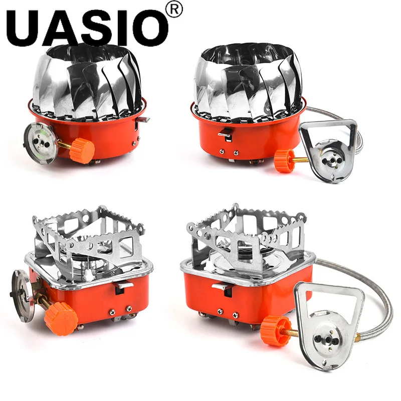 Portable Windproof Camping Gas Stove Gas Stainless Steel Outdoor Stove Camping Cooking Stove for BBQ/Fishing, Camping Accessorie 4pcs plastic jewelry heart star shape box transparent storage container earring beads portable case for diy jewellery accessorie