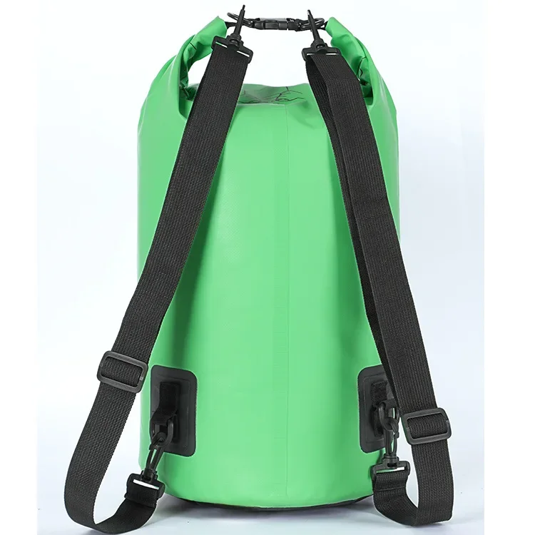 Outdoor Waterproof Pure Stream Beach Backpack Swimsuit Double Shoulder Mobile Phone Storage Bag PVC Layer Net Cloth Stock 30L