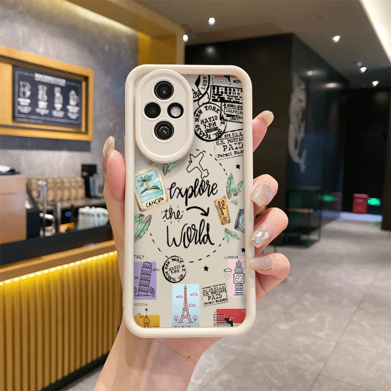 Minimalist Summer World Travel Soft Phone Case