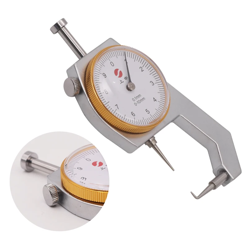 Dental Caliper Thickness Gauge With Watch Surgical Endodontic Dial Calipers Dental Laboratory Tools Measuring Ruler