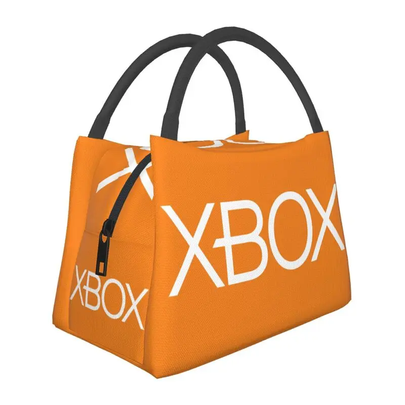 

Classic Xboxs Logo Insulated Lunch Bag for Women Leakproof Game Gamer Gifts Cooler Thermal Lunch Tote Office Picnic Travel