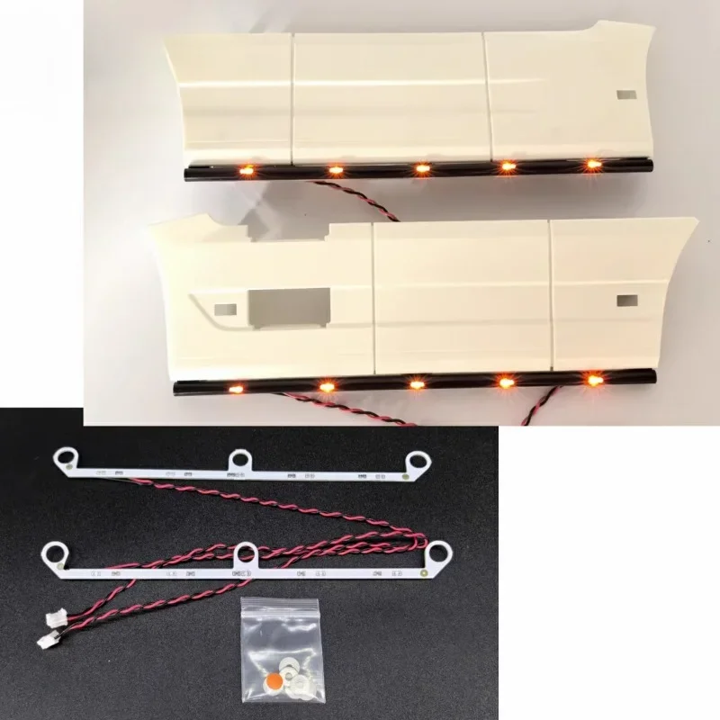 Jupe Latérale Avec Marquage LED Pour Remorque TAMIYA FH16XL 750 4X2 1/14 - RC 56375 - Neuf