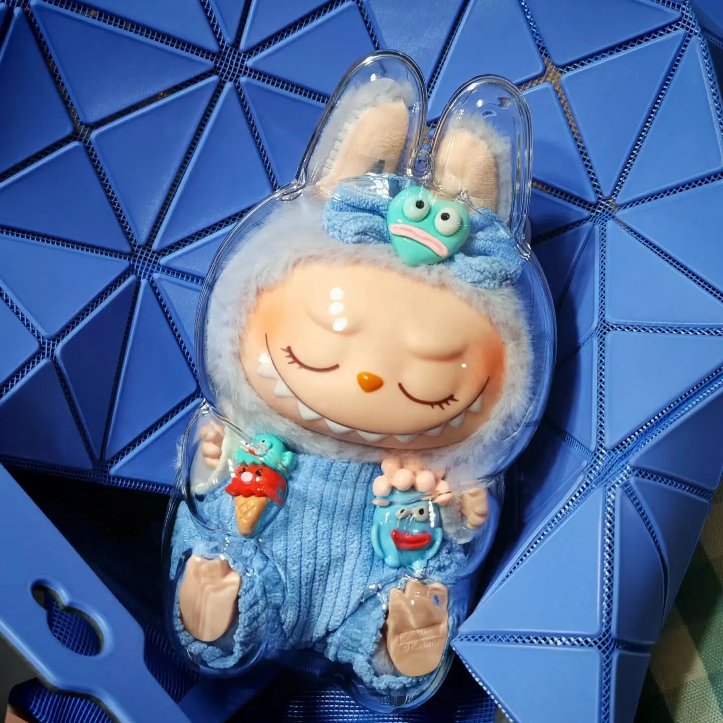 Labubu Protect Case Portable Transparent Protective Case Acrylic