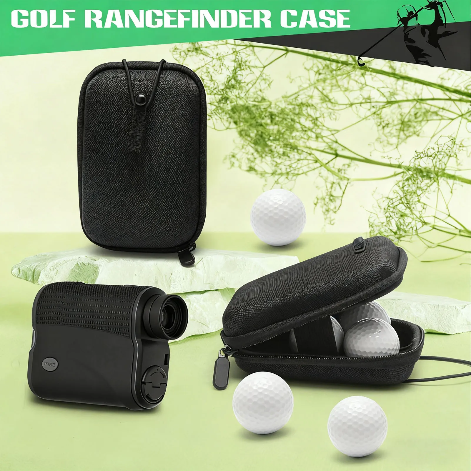 Portable Sturdy EVA Rangefinder Carry Case with Soft Interior