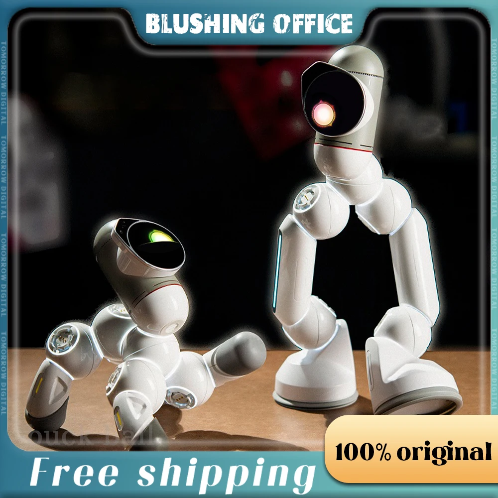 

Clicbot Smart Robot Intelligent Ai Kids Puzzle Toys Program Modular Splicing Desktop Accompany Electronic Pet Robot Xmas Present