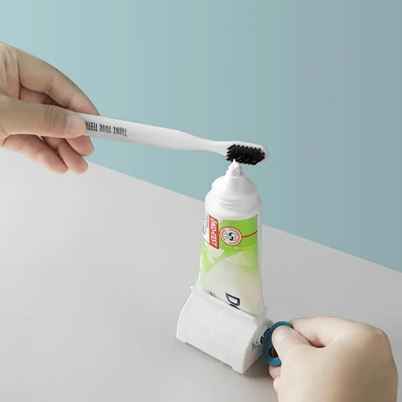 Toothpaste Squeezer Toothpaste Dispenser Home Bathroom Accessories Toothpaste Holder Organizer Hair Dye Cosmetic No Waste Creative Squeeze