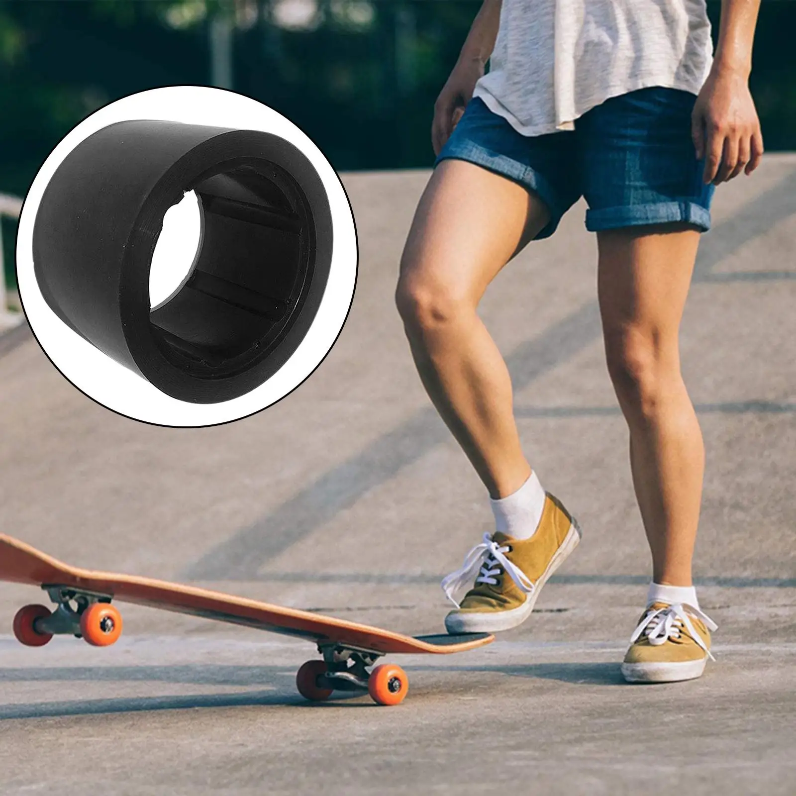 2x 90mm Skateboard Motor Skin Longboard Brushless Hub Motor PU