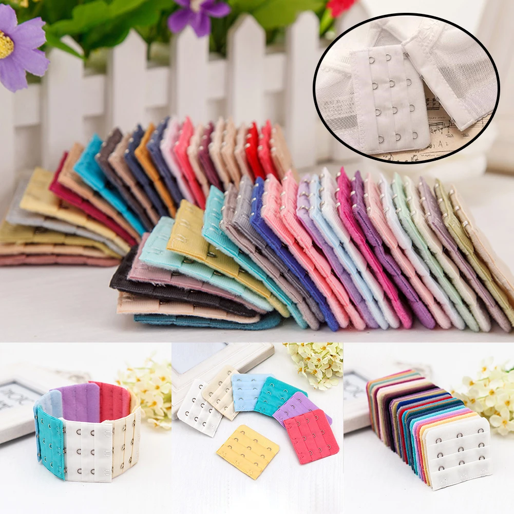 

Nylon Elastic Bra Extension Strap Intimates Accessories Hook Clip Expander Adjustable Belt Buckle Extenders Bra Strap