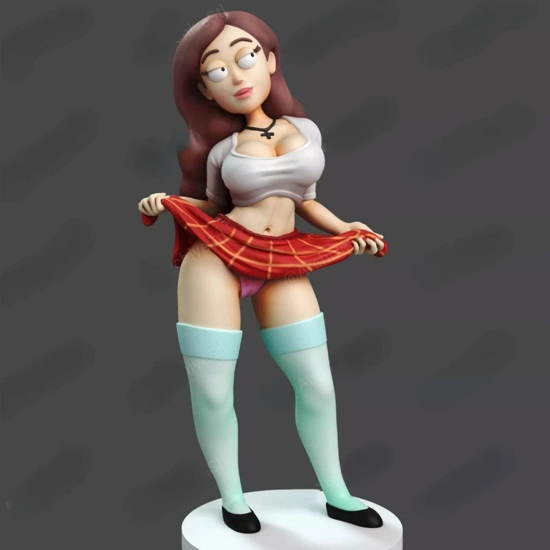 

Naughty Girl 1/24 Scale Die-casting Diy Miniatures Resin Model Kit Unassembled Diorama and Unpainted Boy Toys