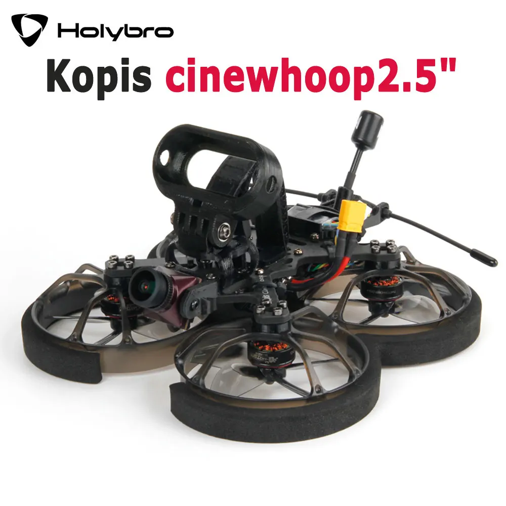 

Holybro Kopis cinewhoop2.5 KISS AIO FPV Drone 4S BNF W/ FC Firmware FETtec Mini 15A ESC F1404 KV3800 Motor Caddx Polar Vista