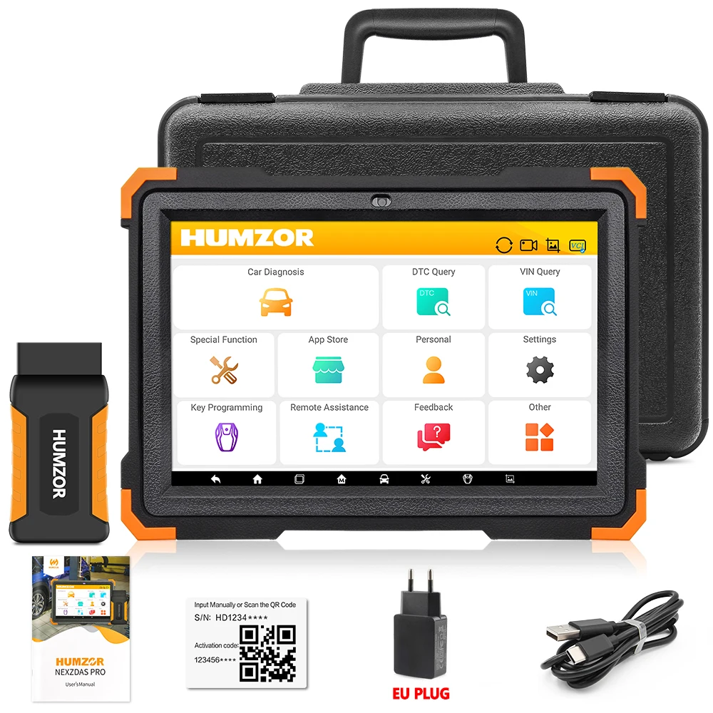 Humzor NexzDAS ND366 Elite Automotivo Scanner OBD 2 OBD2 Code Reader Car Diagnostic Tool IMMO TPMS Reset PK MK808 ANCEL X6 X7 big car inspection equipment Code Readers & Scanning Tools